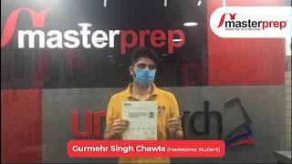 Masterprep Ludhiana - IELTS Testimonial of Gurmehr Singh Chawla