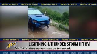 JTV NEWS UPDATE   LIGHTNING AND THUNDER STORM HIT BVI