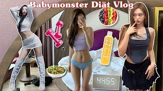 BABYMONSTER DIÄT+ WORKOUT | ich esse und trainiere einen Tag wie Kpop Girl Group Babymonster