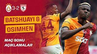  Futbolcularımızdan Victor Osimhen ile Michy Batshuayi'nin maç sonu açıklamaları #GSvSAM