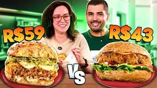 PROVANDO NOVOS HAMBÚRGUERES VEGETARIANOS - R$43 X R$59