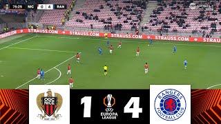 OGC Nice vs. Rangers [1-4] | UEFA Europa League 2024/25 | Match Highlights!