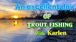 Episode 57: Another excellent day of trout fishing with Karlen#troutfishing#lakefishing#fishing