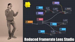 Create a reduced framerate effect in Lens Studio using the visual script editor