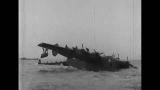 Crash landing of a Consolidated PB2Y Coronado in early 1942