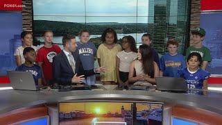 Vernon students visit FOX61 studios