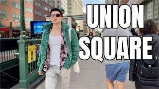 NEW YORK CITY Walking Tour [4K] - UNION SQUARE