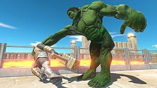 Hulk vs Mutant Primates on Lava Castle - Animal Revolt Battle Simulator