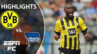 Borussia Dortmund defeats Hertha Berlin 1-0 ️ | Bundesliga Highlights | ESPN FC