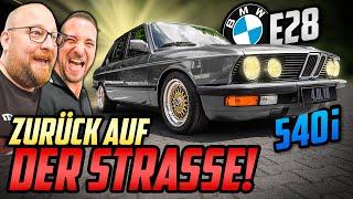 Endlich auf der ZIELGERADEN! - BMW E28 540i - Julian und Marco GEBEN GAS!
