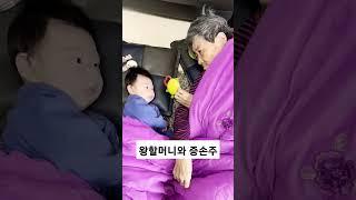왕할머니와 증손주가 만났습니다 #주말육아 #아기 #쇼츠 #아들바보 #cute #baby #vlog 생후89일