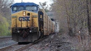 HD: 11 trains, foreign power, nice crews and more!! Sunday Railfanning; 4-14-13.