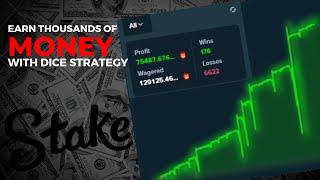 EARN THOUSANDS ON STAKE WITH THIS DICE STRATEGY!! (WITH RESULTS)