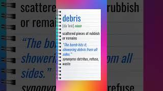 DEBRIS (C1 Advanced) Learn English Vocabulary