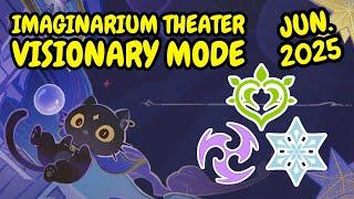 Imaginarium Theater June 2025 (Dendro Cryo Electro) Full VISIONARY MODE Run | Genshin Impact