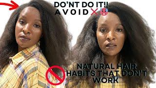 Our natural Hair is NOT growing? THIS IS WHY?? |These HabitsAVOID| #7yearslater