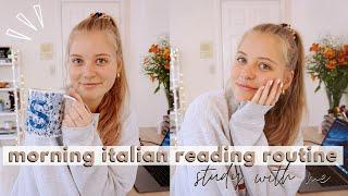 How I Learn Italian by Reading  | Morning Language Learning Routine