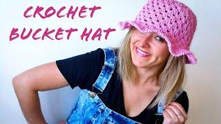 Left handed crochet Bucket Hat THE EASIEST WAY  EVER!!!