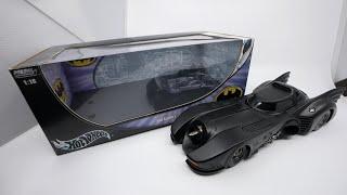 Hot Wheels 1989 Batmobile (Batman) 1/18 Unboxing & First Impressions