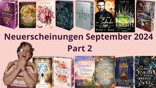 Neuerscheinungen September 2024 – Teil 2: Mehr Bücher, die man sofort lesen möchte!