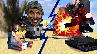 Minecraft Mobs : TITAN CAMERAMAN and SPEAKERMAN vs GIANT SKIBIDI TOILET GAME 2 - Minecraft Animation