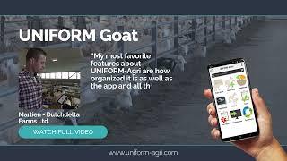 Optimize your goat herd management with UNIFORM | Hear from our satisfied customer!