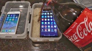iPhone 8 vs Galaxy Note 8 - Coke Freeze Test 16 Hours! Survive or RIP?!