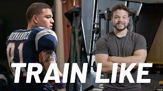 Josh Rivera Shows How He Packed On 30 Pounds To Play Aaron Hernandez | Train Like | Men's Health