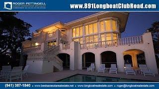 Gulf of Mexico waterfront home for sale on Longboat Key at 891 Longboat Club Road