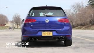 VW Golf R Mk7 with Milltek Exhaust from the Exterior