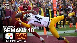 Pittsburgh Steelers vs. Washington Commanders | Resumen en español - Semana 10 | NFL Highlights 2024