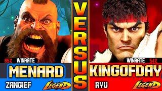 SF6 MenaRD (Zangief Vs Ryu) King of Day ▰ High Level