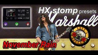 November Rain-Guitar Solo Cover on HX Stomp