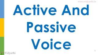 Basic English : Active and Passive Voice Exercise