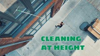 Traditional Window Cleaning at Height – Tutorial  Video 3 - UNGER