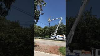 Pike electric. Thank you for working in the 100° temperature to restore power to Delray Beach