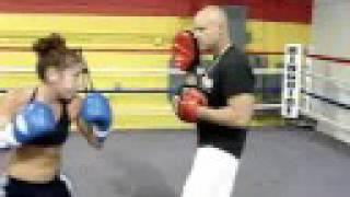 Stacey 'stayLo' Reile mitts w/ Orlando Cuellar (January 2007)