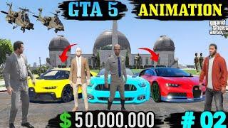 STEALING OF SUPER CARS OF 50,000,000$ - GTA 5 ANIMATION #02 #gta5 #animation