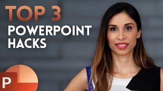 3 PowerPoint HACKS for INSTANT Improvement (incl. Morph between Shapes)