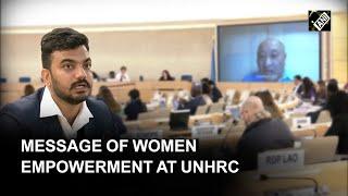 Indian NGO gives message of women empowerment at UNHRC