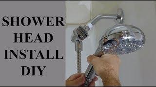 WWW.DDC-DIY.COM  How To Install A New Replacement Shower Head - Hand Held Adjustable Sprayer