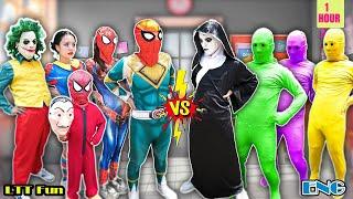 KID SPIDER MAN With Dad and JOKER Rescue Mom From Valak ( Action In Real life)