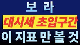 보라 - 미리 말씀드렸죠? 역대급 로켓 발사 나왔습니다! 홀더님들.. 고생 끝나셨네요