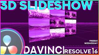 3d Slideshow Template For Davinci Resolve 16