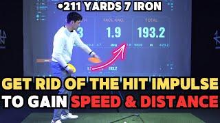 Please do not stop at impact if you want effortless speed and distance!