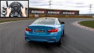 Drifting BMW M4 on Tsukuba Circuit - Gran Turismo 7 (Steering Wheel + Shifter) 4K Gameplay