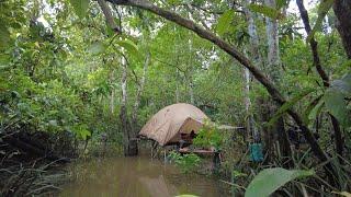 BERMALAM DI RAWA DAN TERPERANGKAPNYA RAJA BAUNG HUTAN SAAT AIR NAIK..