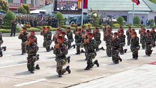 Cambodia army martial art | ក្បាច់គុណរបស់ ខភម នៅថ្ងៃខួបលេីកទី២៥របស់កងពលតូចលេខ៧០