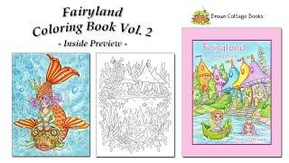 Flip Through Preview FAIRYLAND COLORING BOOK Vol. 2 by Annie Brown