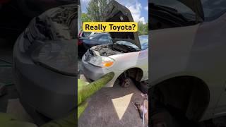 Really Toyota? Toyota Corolla Control arm. #shorts #viral #diy #shortsvideo #toyota